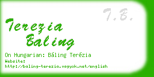 terezia baling business card
