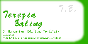 terezia baling business card